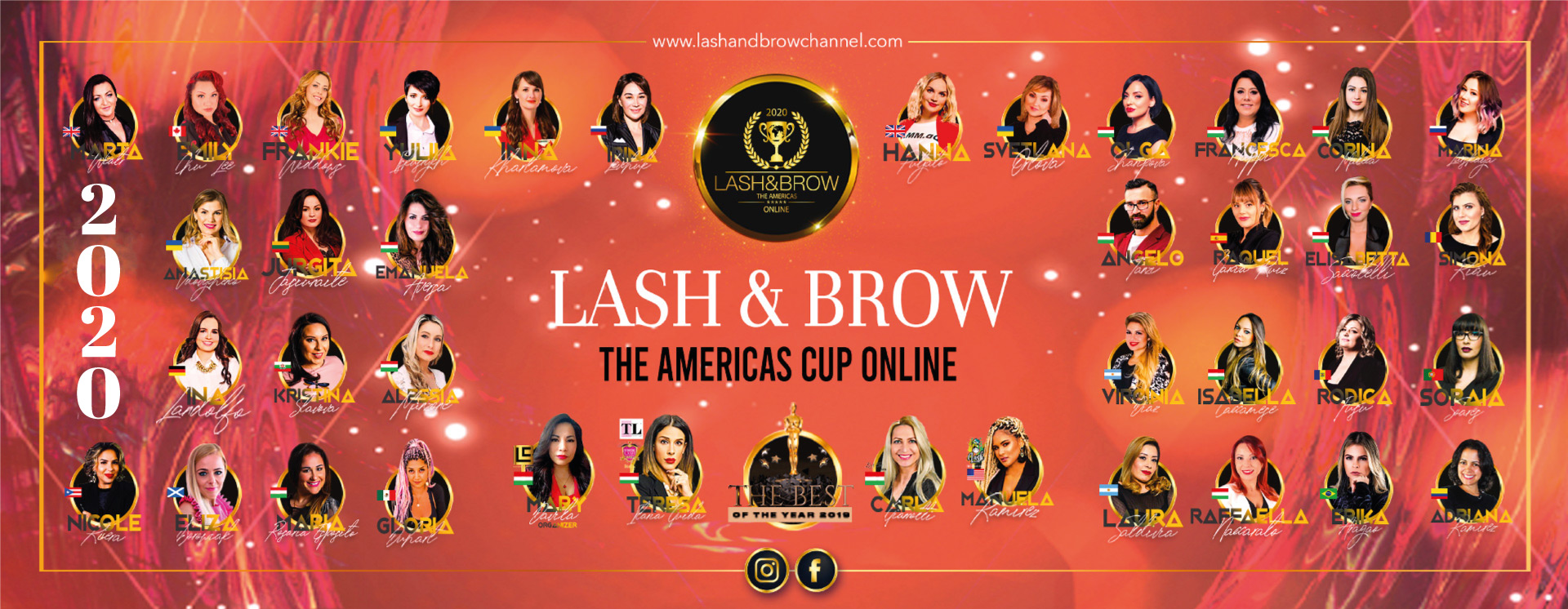 The judges of the First Competition Lash & Brow World Cup Online 2020