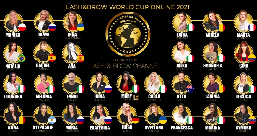 I giudici della Seconda Competizione Lash & Brow World Cup Online 2021